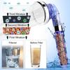 High Pressure Shower Head 3 Modes Adjustable Negative Ion Pressurized Showerhead Large Flow Handheld Shower Bathroom Accessoies