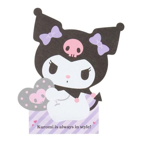 Sanrio (SANRIO) Sanrio Kuromi Character Shaped Memo Kuromi-chan Kuromi 12.7 X 10.8 X 0.9cm Character SANRIO 462161
