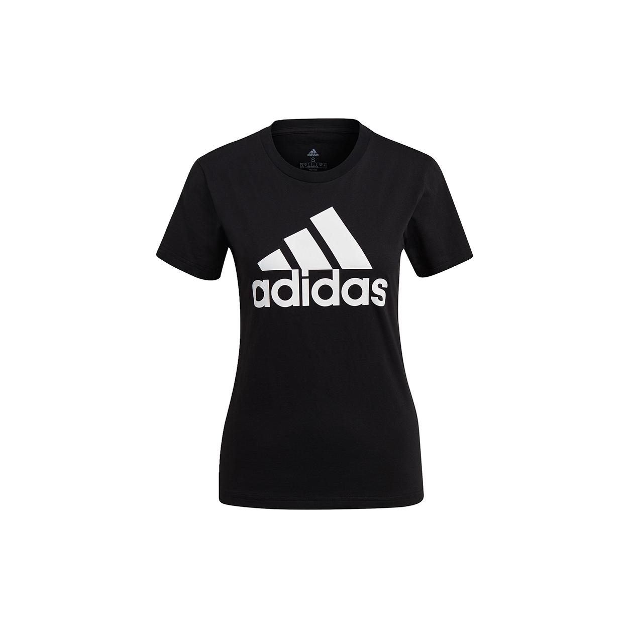 

New adidas Women s Essentials Logo Tee Black GL0722 S