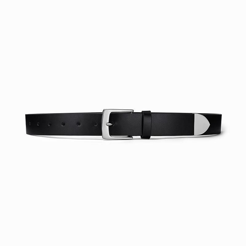 Punk belt female style retro designer style metal belt minimalist gender neutral style decorative belt