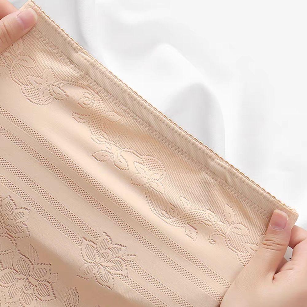 Mesh Flower Postpartum Body Shaper High Waist Seamless Panties Tummy Control Underwear Lady