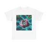 Unisex Adult T Shirt Sunbathing Sloth On Flamingo Float