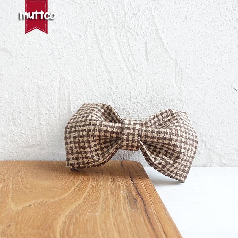 Teddy Dog Collar & Leash Set with Tear-Resistant Bow Tie UDC-072