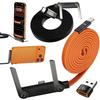240W 2-in-1 Fast Charging Foldable Bracket Data Cable Type-C To Type-C USB To Type-C Data Wire with OTG Phone Stand