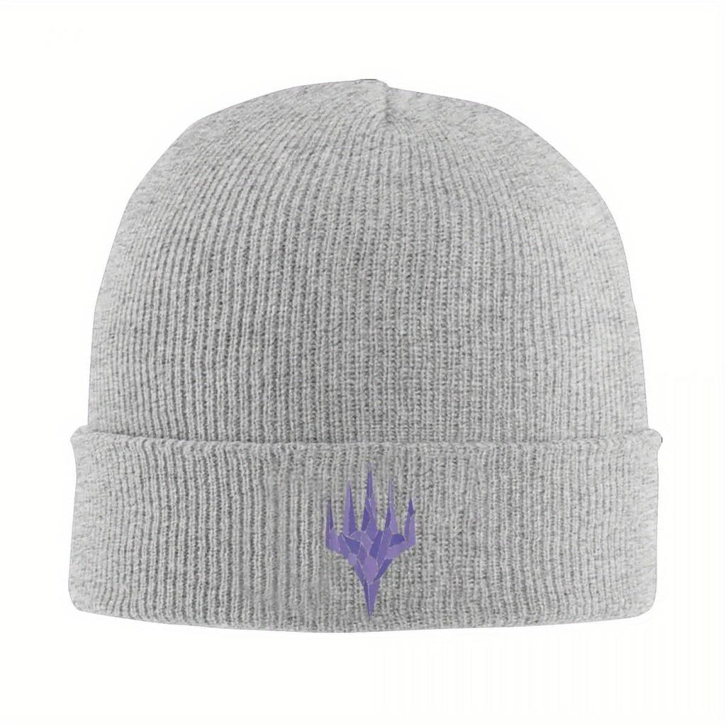 Magic Games Gathering MTG Knit Hat Beanies Autumn Winter Hats Warm Unisex Casual Black Crystal Caps for Men Women Gift