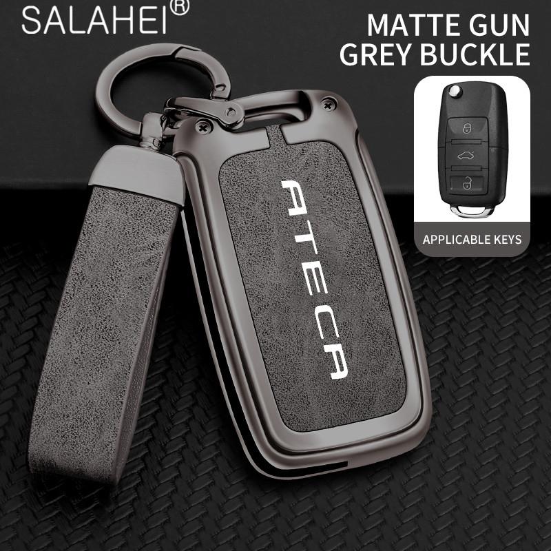 

Zinc Alloy Car Remote Key Case Fob Cover Protective Holder Shell Auto Keychain Accessories For Seat Ateca Tarraco Leon Arona