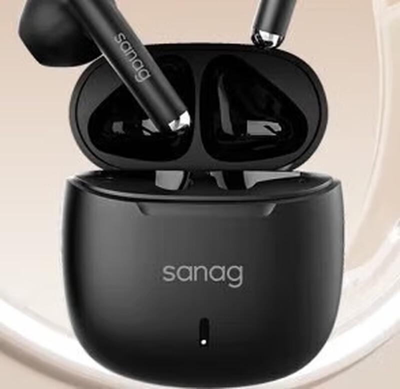 SANAG T11 Wireless Half-in-Ear Bluetooth Earbuds with Spatial Audio
