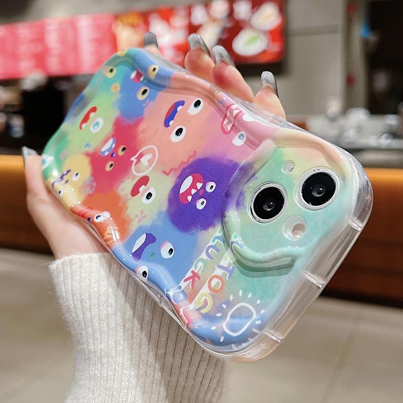 Mielas animacinių filmų minkštas TPU dėklas, skirtas Redmi Note 12 Note 11 Pro Samsung S23 Ultra S24 A53 A52 Realme C53 C55 OPPO Vivo IPhone Infinix Tecno Spark Cover