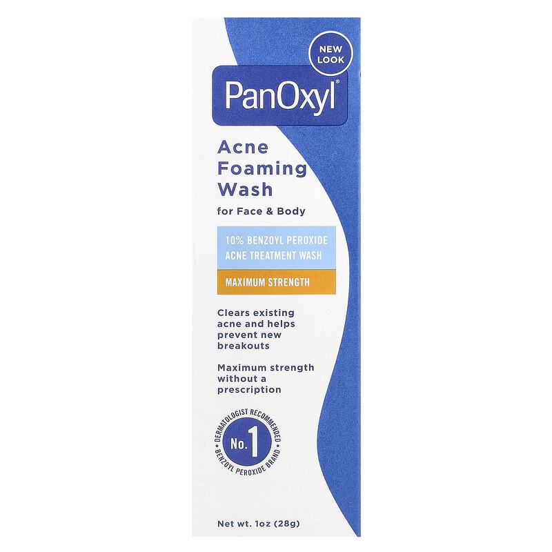 Acne Foaming Wash, For Face & Body, Maximum Strength, 1 oz (28 g)