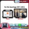 Auraai Car Intelligent Multimedia for Kla Sportage 2010 - 2016 Car Radio Gps Navi Carplay 4g Wifi Rds Dsp Unisoc 7870 Adas 2Din