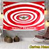 Custom Name Brentford Football Club Crest Tapestry Room Decoration Wall Hanging for Living Room Bedroom, dormitory, Birthday and Christmas gifts