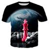 Men Fashion Short Sleeve 3d Print T Shirt Round Neck Summer Plus Size Tees