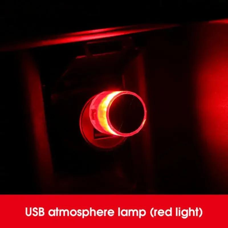 Car Mini USB LED Ambient Lights Best-selling Portable Cars Decorative Atmosphere Lamp Colorful Party Light Auto Accessorie Amagi