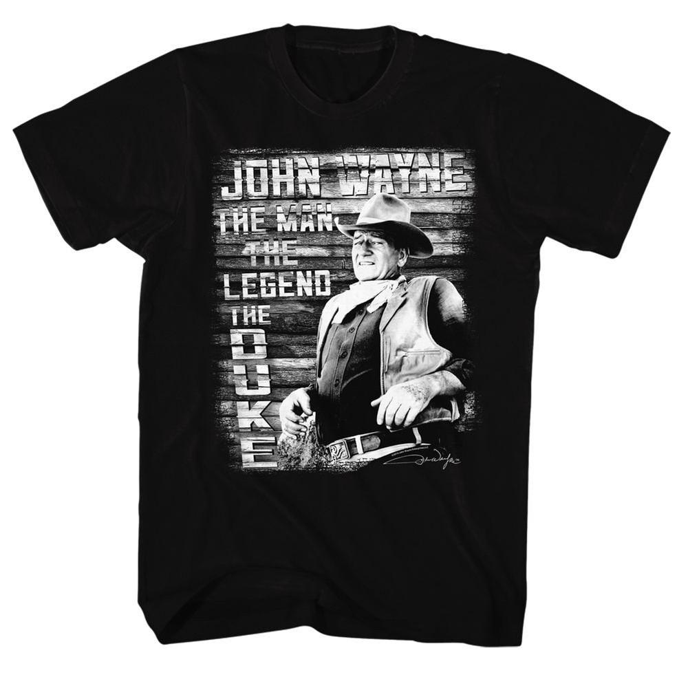 John Wayne The Man Legend Duke Black Icon Shirt Unisex T-Shirt XXXXL