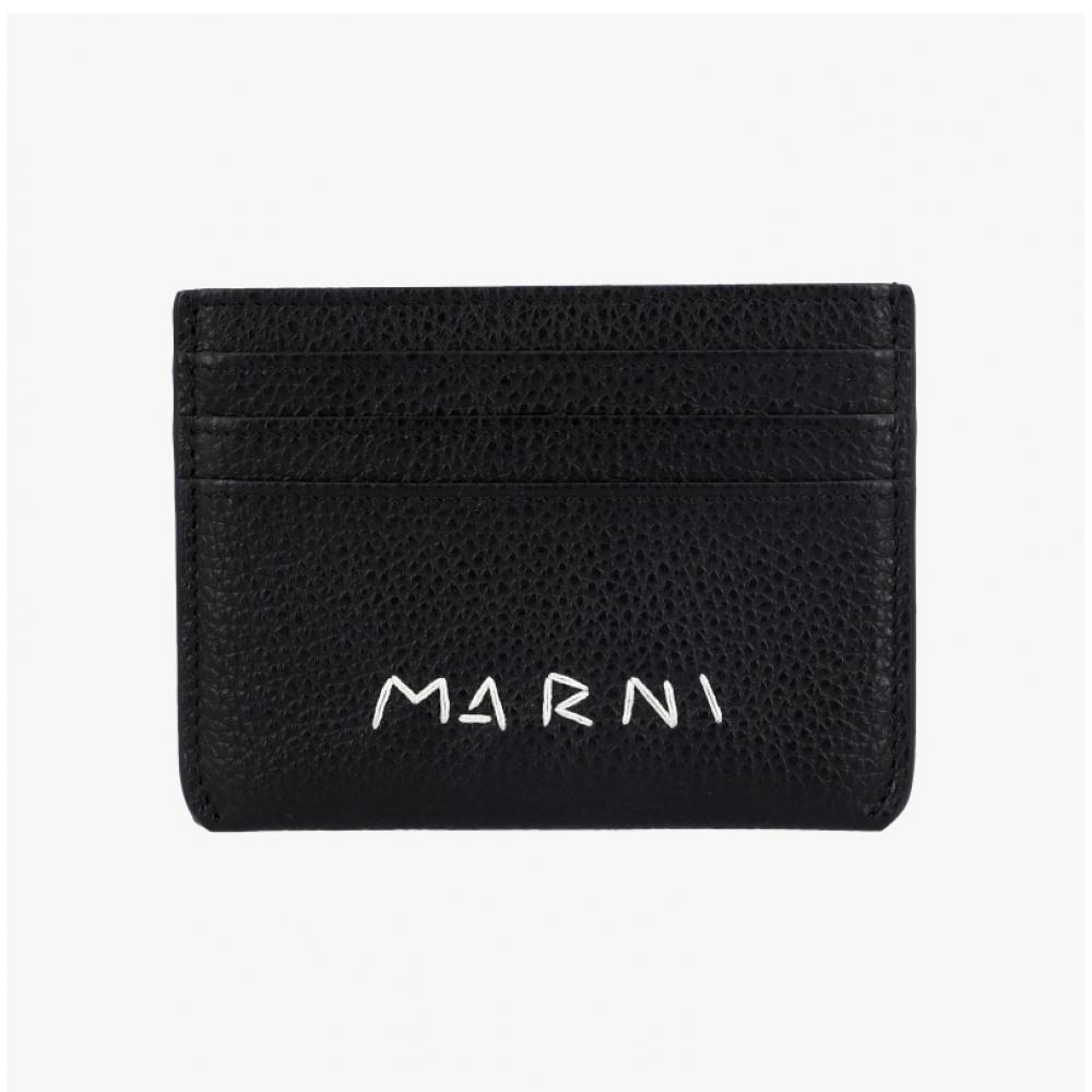 Marni Mending Logo Card Wallet Pfmi0104u0 P6533 00n99