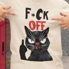 Rude Cat Shirt Funny Sarcastic Cat Graphic Tee | Adult Humor Cat Lover Gift | Sassy Black Cat T Shirt