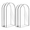 3pcs Clear Garment Covers with Zipper Waterproof Long Coat Protector Dust-proof Clothing Storage Bag for Gowns
