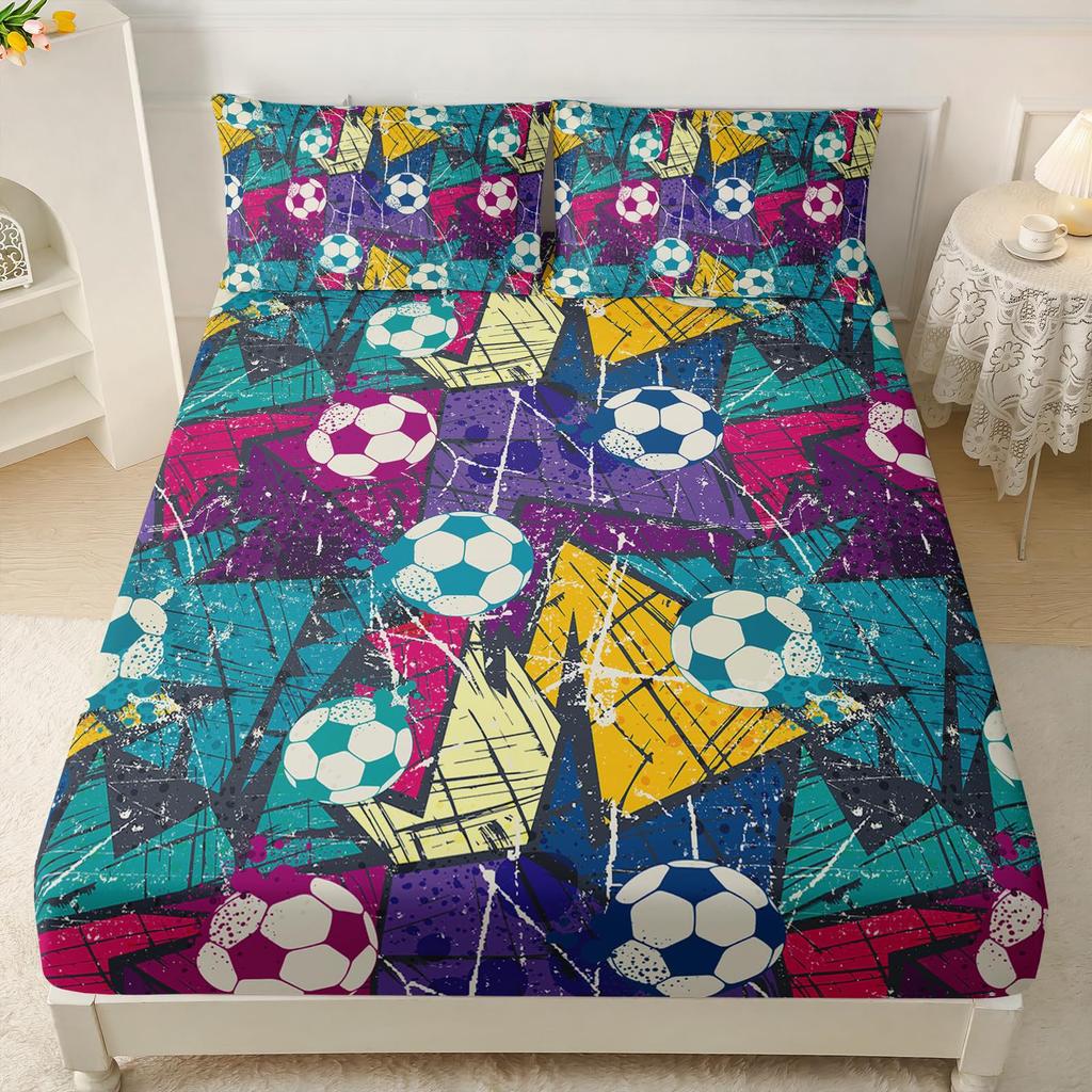 Prześcieradło z wzorem osobowości gamepada Trzyczęściowe Prześcieradło Trzyczęściowe Dzieci Dorośli