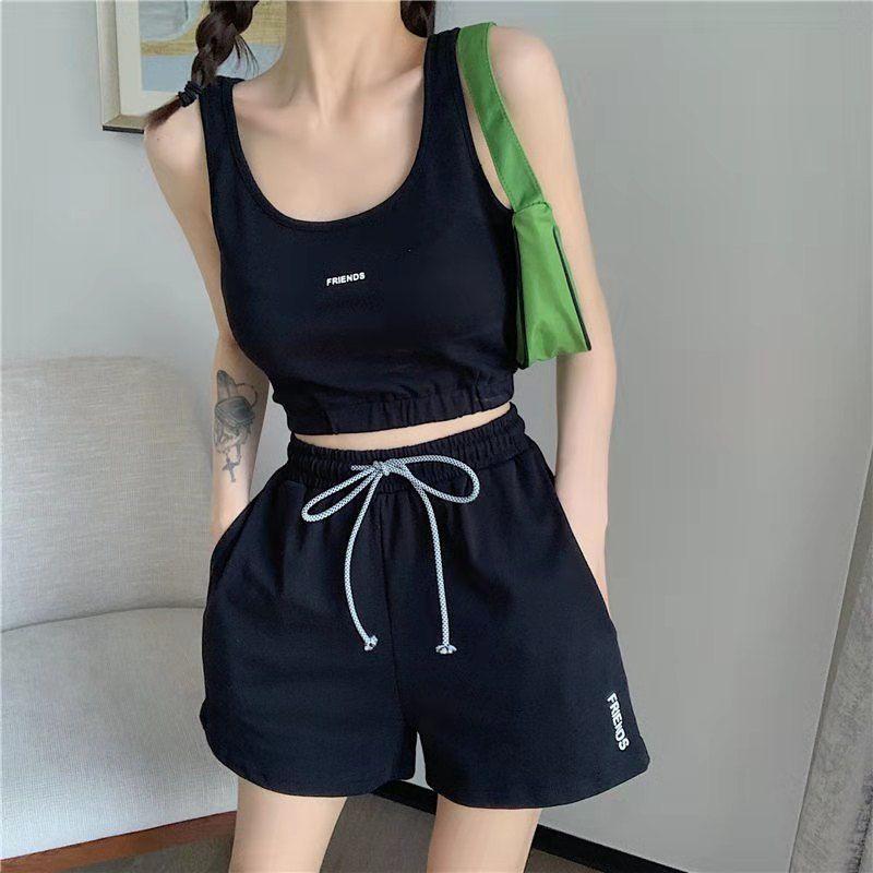 Trendy Women's Sportswear: Yoga & Fitness Vest and Shorts Set (2026)