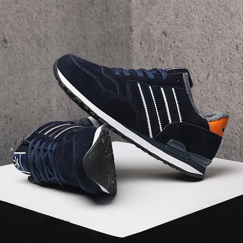 Herren Winterschuhe Sneakers Plues Leder Freizeitschuhe Herrenschuhe Tenis Schuhe