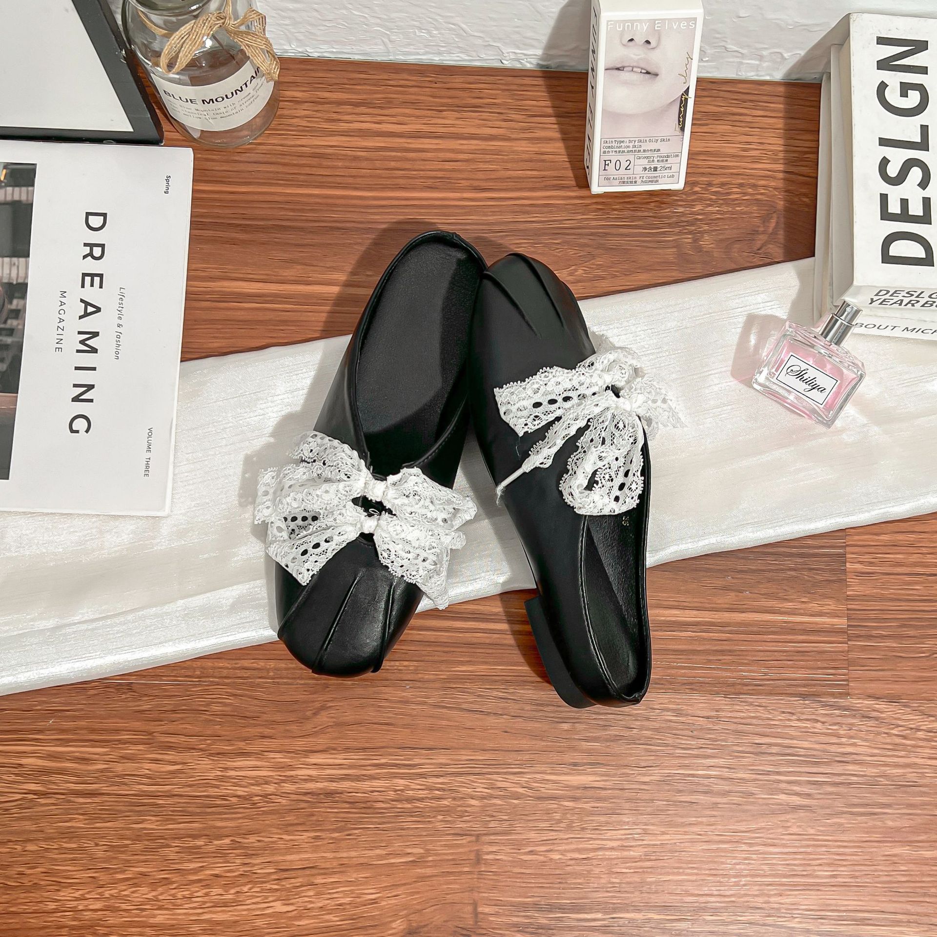 

Летние новые туфли Мюли на толстой подошве со скрытой платформой женские 2025 французский легкий люкс темперамент одинарные туфли женские с открытой пяткой повседневные туфли женские 39 чёрный