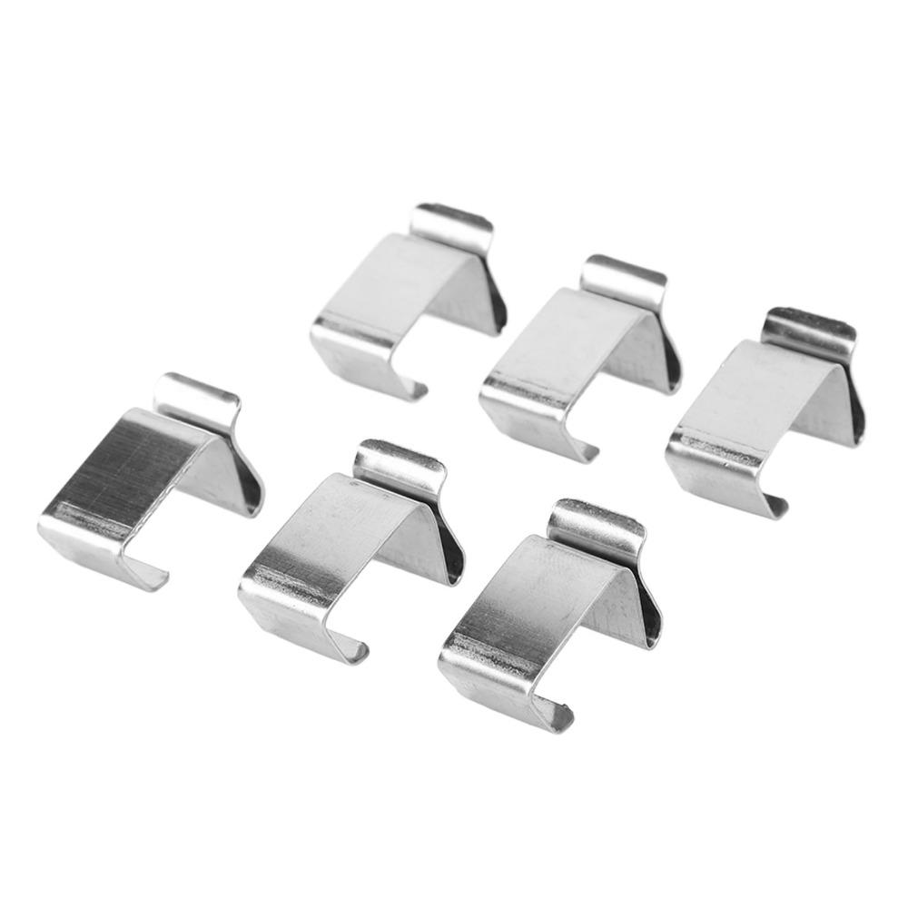50pcs Stainless Steel Gutter Hooks 0.9x0.6in/0.8x0.6in Outdoor Light Clips  Home Decoration