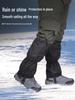 Lightweight Waterproof Outdoor Gaiters - Breathable Oxford Leg Guards with Straps for Skiing, Hiking, and Snow Protection