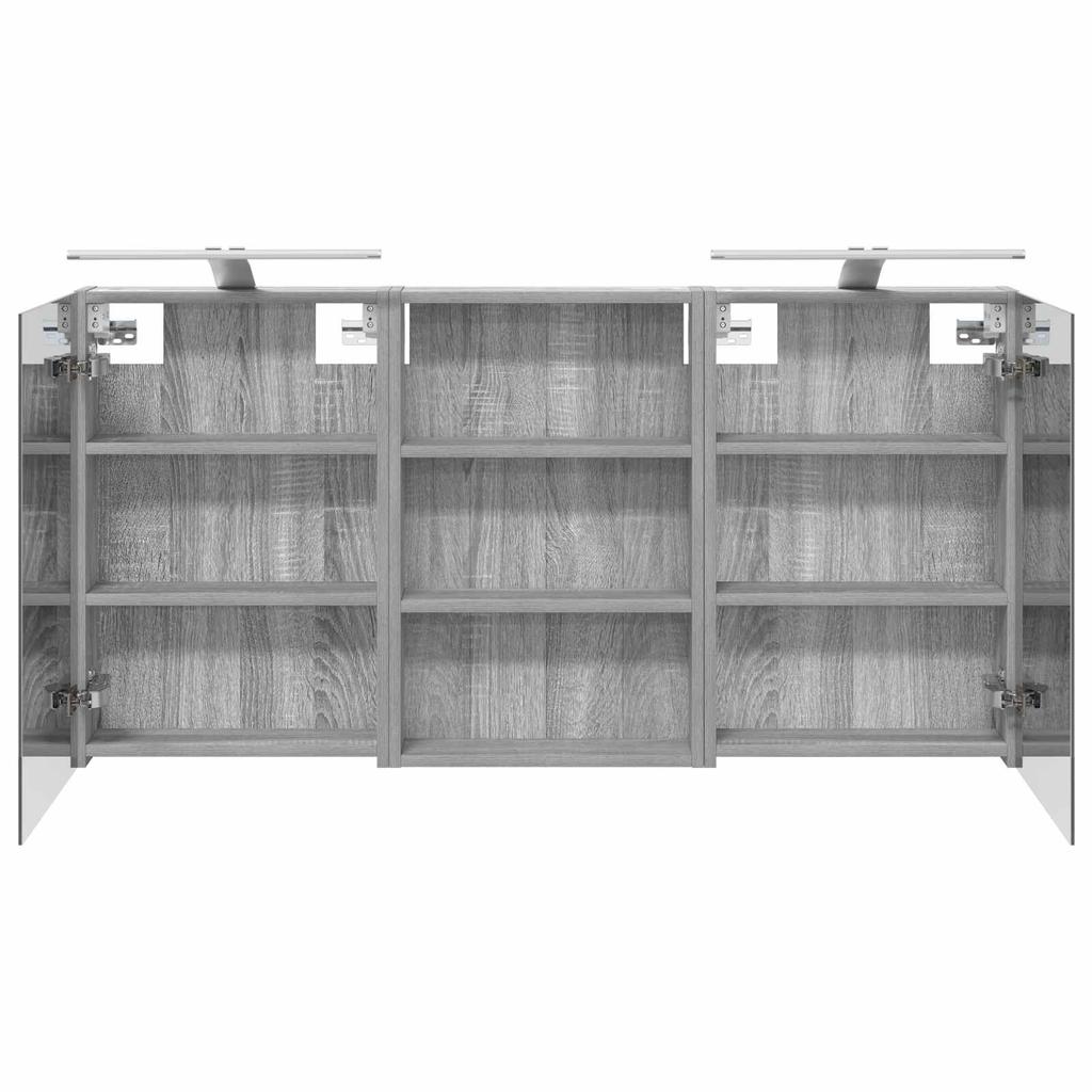 Bathroom Cabinet Set 3 Pcs 120 X 10.5 X 60.5 Cm Particleboard
