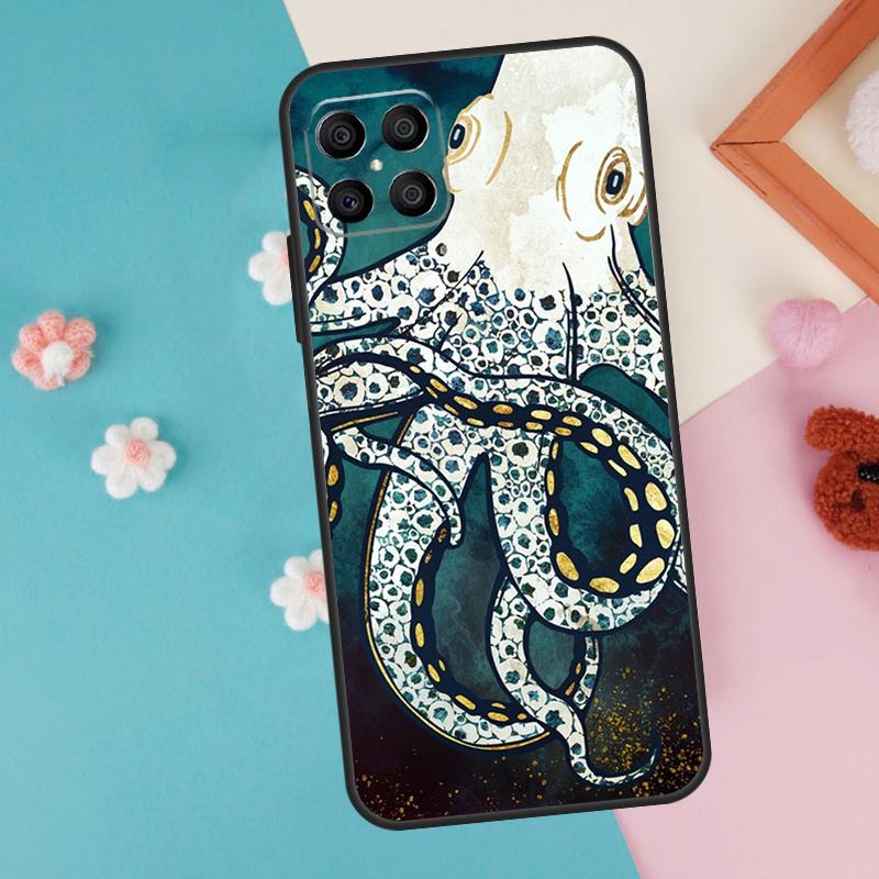 Marine Life Ocean Octopus Case For Honor 200 Pro 50 70 90 Lite X9a X8a X8 X9 X8b X9c X9b Honor Magic 7 5 6 Pro Cover