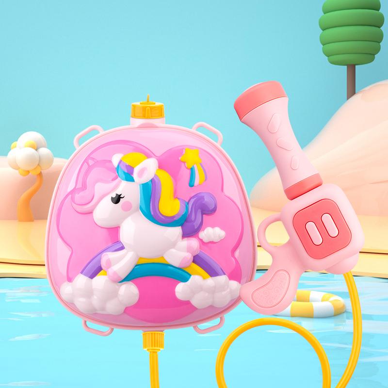 Детский водяной пистолет Брызгалки Рюкзак Водяной пистолет Летние пляжные игрушки Водные бои Мальчики Девочки Рюкзак Водяной пистолет Игрушки для прогулок C