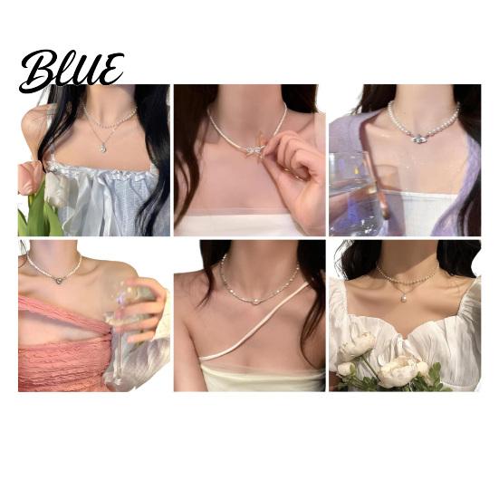 Stylish Faux Pearl Choker Women Beaded Elegant Necklace Dainty Retro