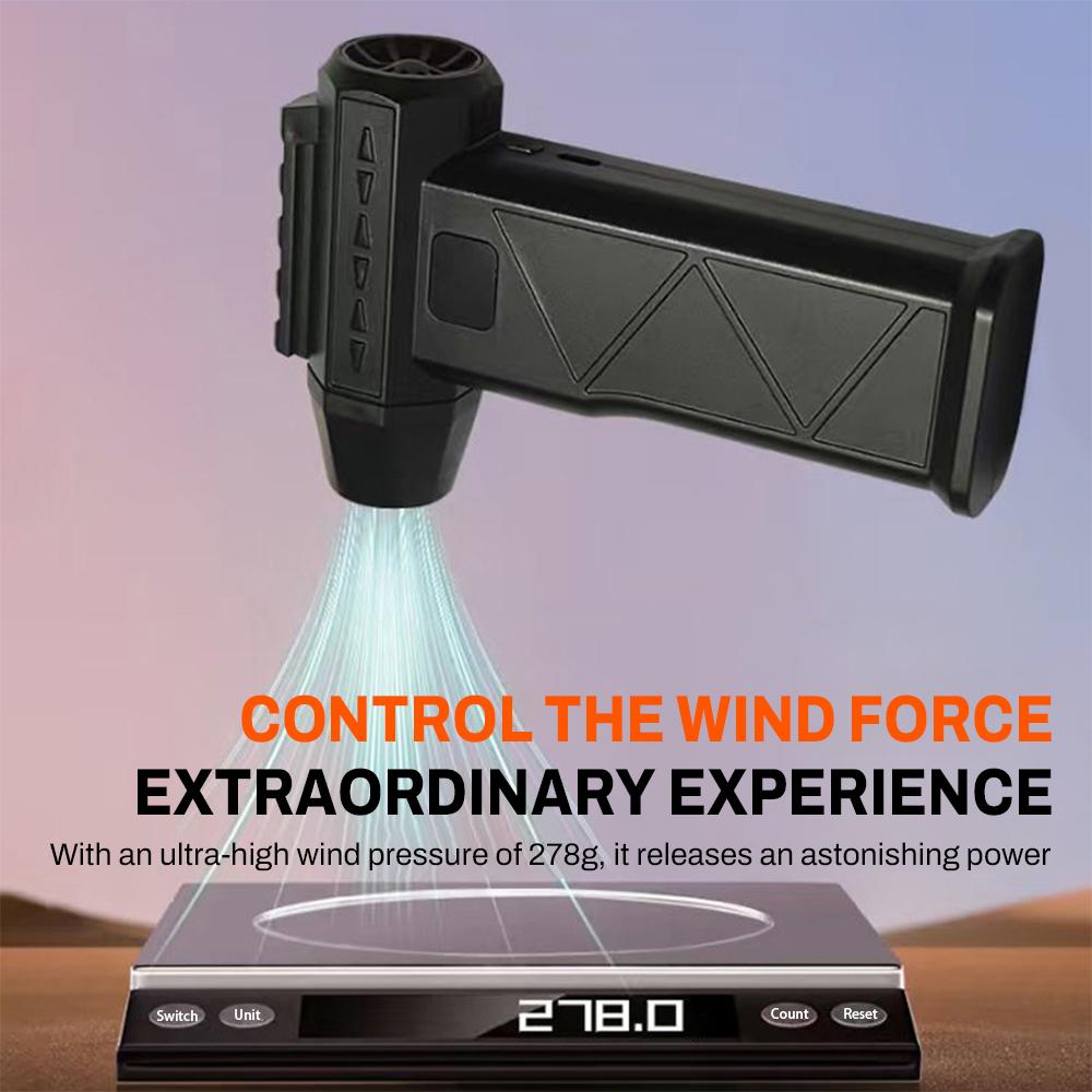 Powerful 600000RPM Violent Fan Brushless Mini Turbo Jet Fan Air Blower Strong Winds Speed 58m/s Portable Electric Air Duster