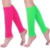 JK Women's Multicolor Fluorescent Knit Leg Warmers: Cozy Autumn/Winter Slouchy Boot Covers