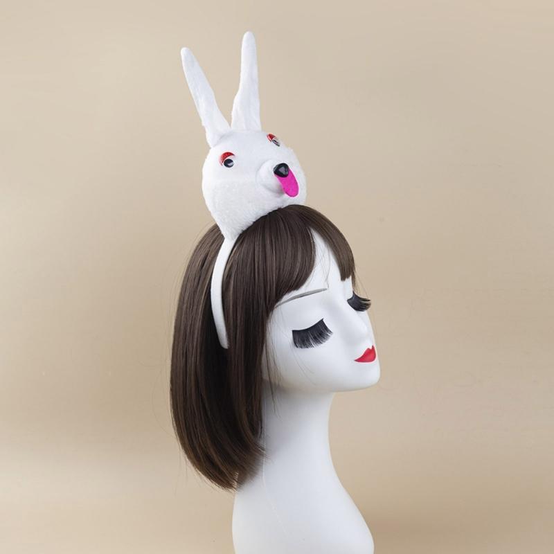 Bunnies Costumes Ears Tail Bowtie Gloves Tutu Animal Fancy Costumes Kit Accessories Kids Halloween Cosplay Party Props