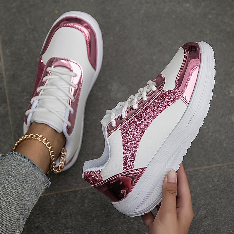 YRZL Women's Sneakers Waterproof Comfortable Female Lace Up Shoes Platform Woman Walking Gym Running Shoes Women Sports Shoes