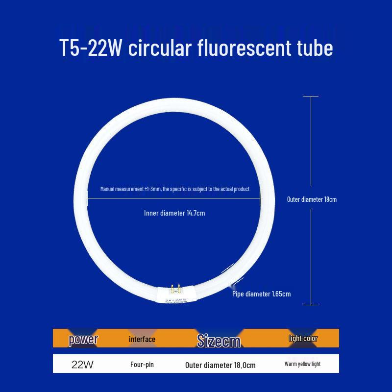 

Енергозберігаюча кругла триколірна стельова люмінесцентна лампа T6/T5 з чотирма пінами для вітальні/спальні
