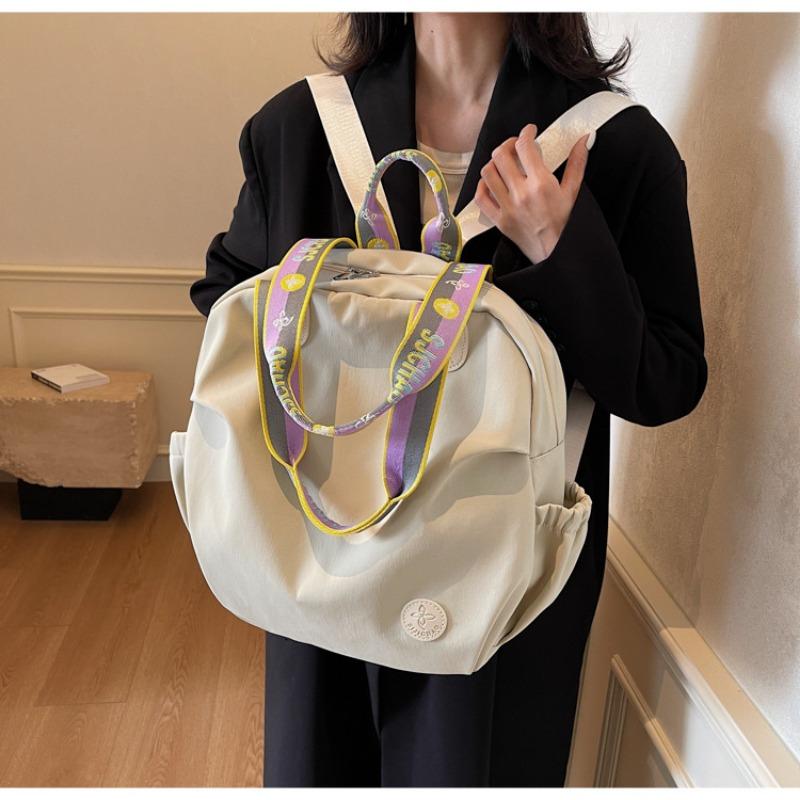 Casual nylon backpack bag women's new fashionable large-capacity commuting travel bag