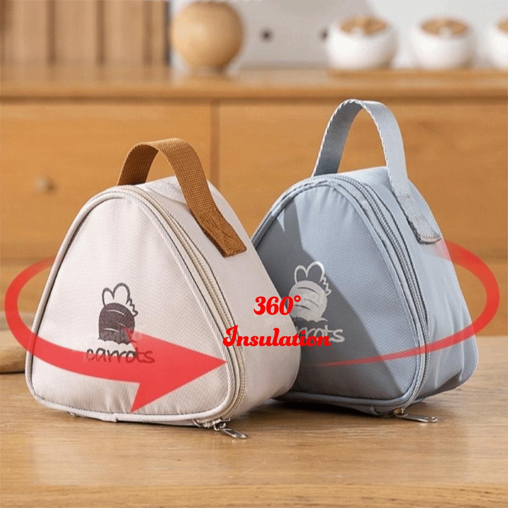 Thickened Design Insulated Lunch Bag Waterproof Material Thermal Storage Bag  Student Use