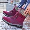 Northern winter velvet warm platform snow boots cotton shoes Amazon high-top women's shoe size