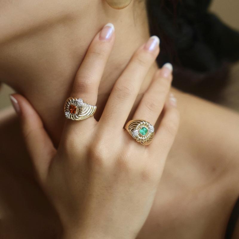 Sace Gems Classic Copper Alloy Zircon Ring Ladies Jewelry Wedding Promise Party Gift