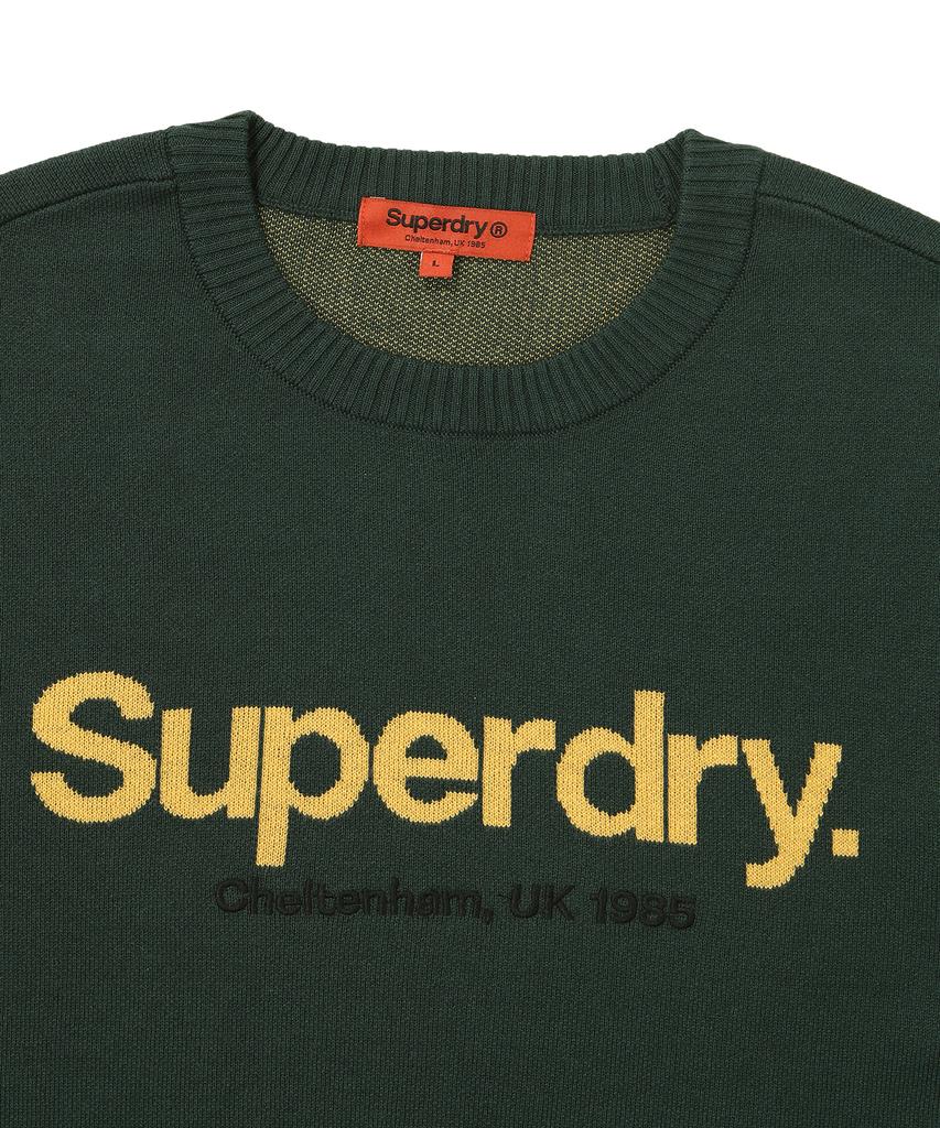 Syupeodeulai Core Logo Round Knit Hunter