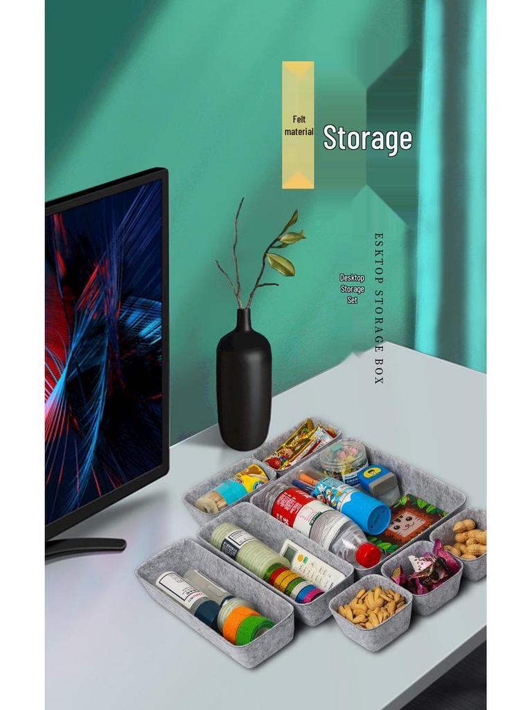 Felt Molded Cat Bed & Storage Box with Eco-Friendly Lampshade Design