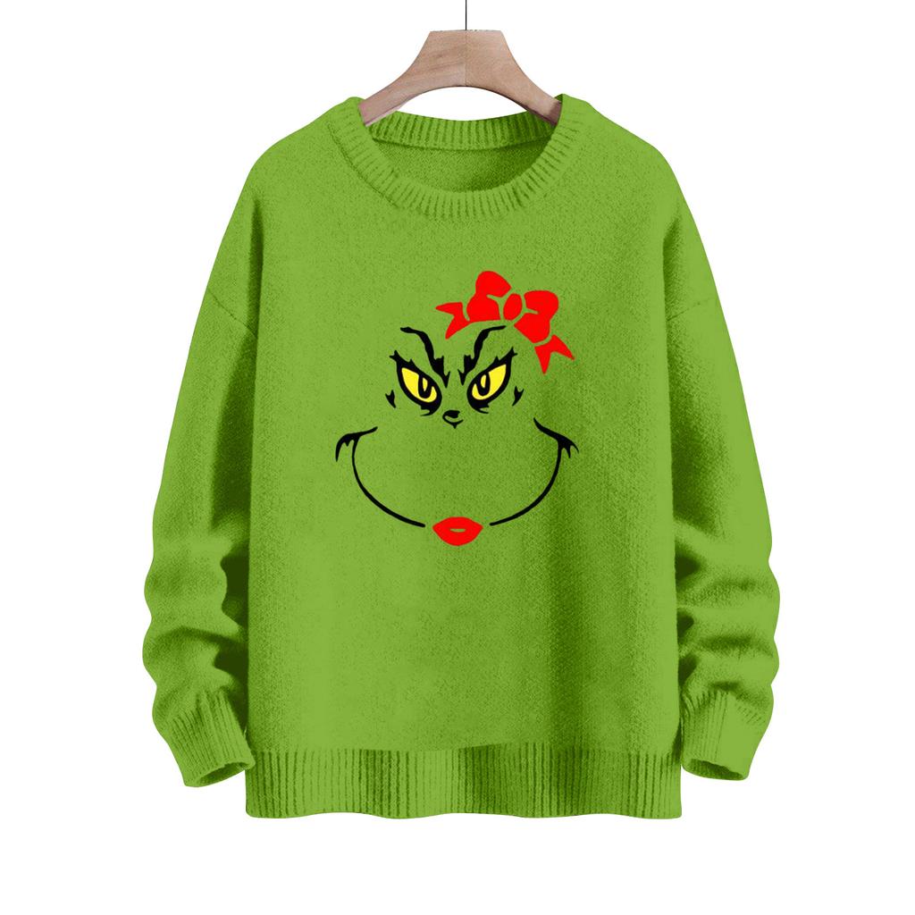 Christmas Sweatshirts For Women Knit Sweater Cute Shirt Fall Crewneck Pullover Tops