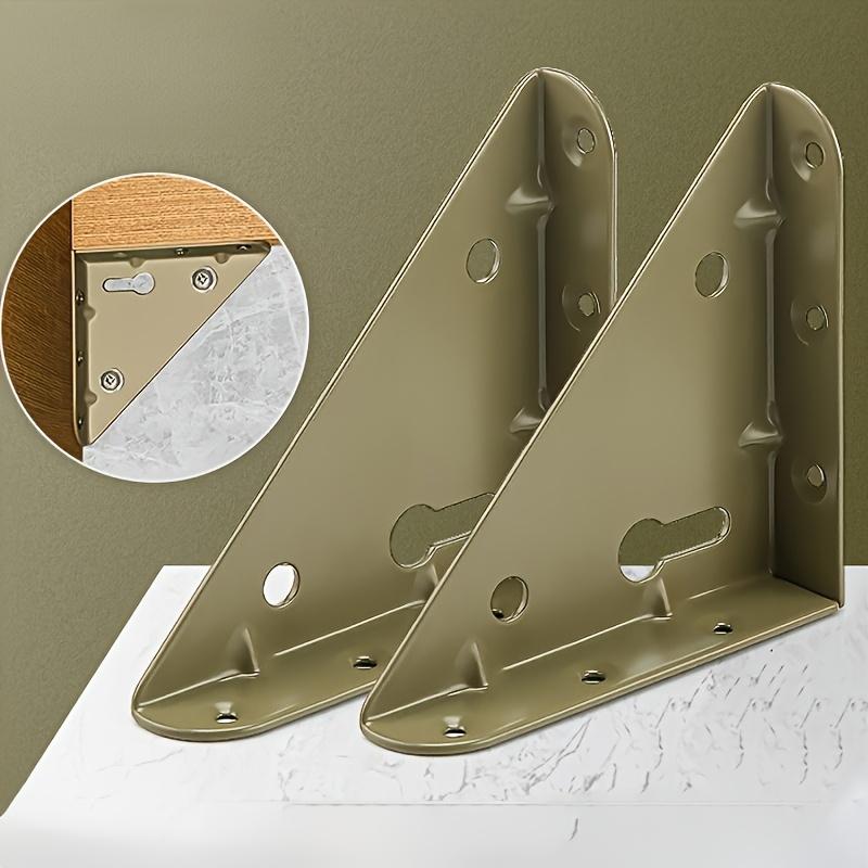 

2pcs DIY Plates for Wood Fixing Connector Fixing Brackets Shape Brackets Flat Corner Brace Plates Metal Repair Stainless Steel