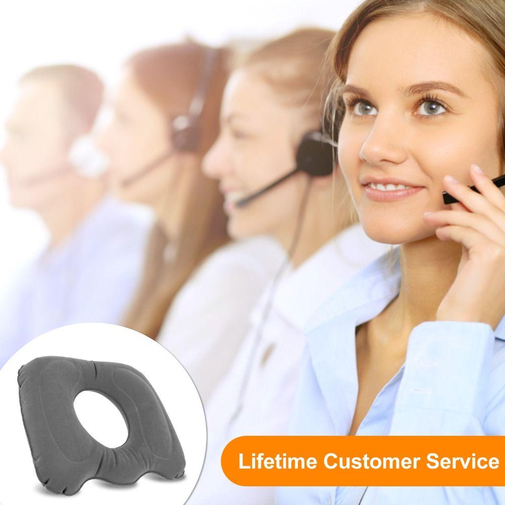 Adjustable Leakproof Inflatable Donut Pillow Inflatable Donut Comfort Car Pillow  Office Chair