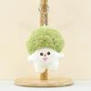 Adorable Plush Broccoli Keychain Cute Mushroom Bag Charm Stuffed Doll Toy