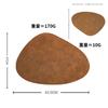 Special-shaped leather placemat household heat insulation mat waterproof and oil-proof dining table mat Nordic anti-scalding western dining mat