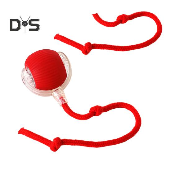 

Интерактивная игрушка-мяч для собак и кошек, автоматический самокатящийся мяч, перезаряжаемая игрушка для домашних животных, активируемая движением, для больших и маленьких домашних животных B красный