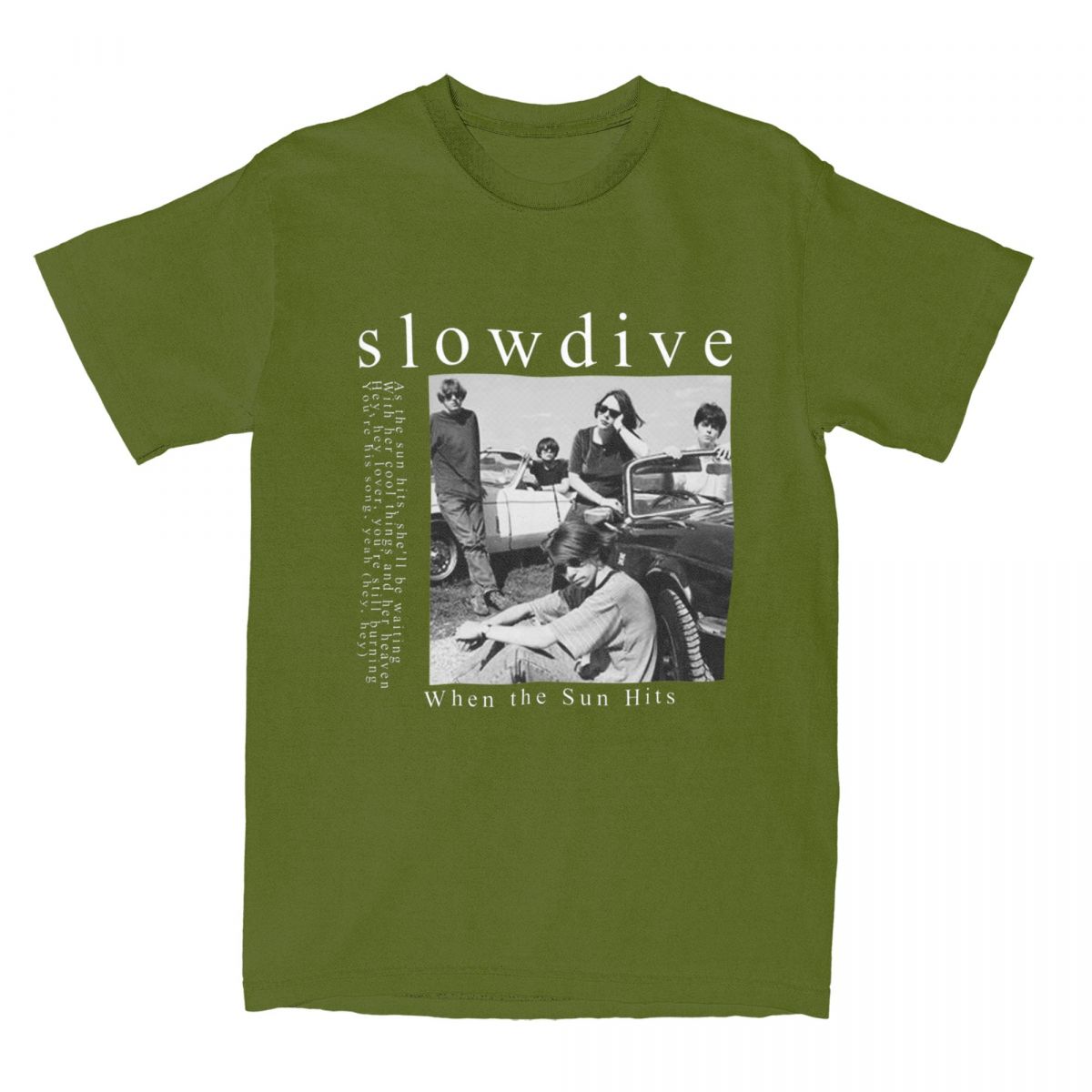 

Slowdive Rock Band T Shirt Men Cotton Casual T-Shirts Crewneck Tee Shirt Short Sleeve Tops Unique 4XL
