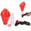Engine Oil Funnel with Adjustable Fixed Bracket Drip Free Filling Spout Pour Tool Kit
